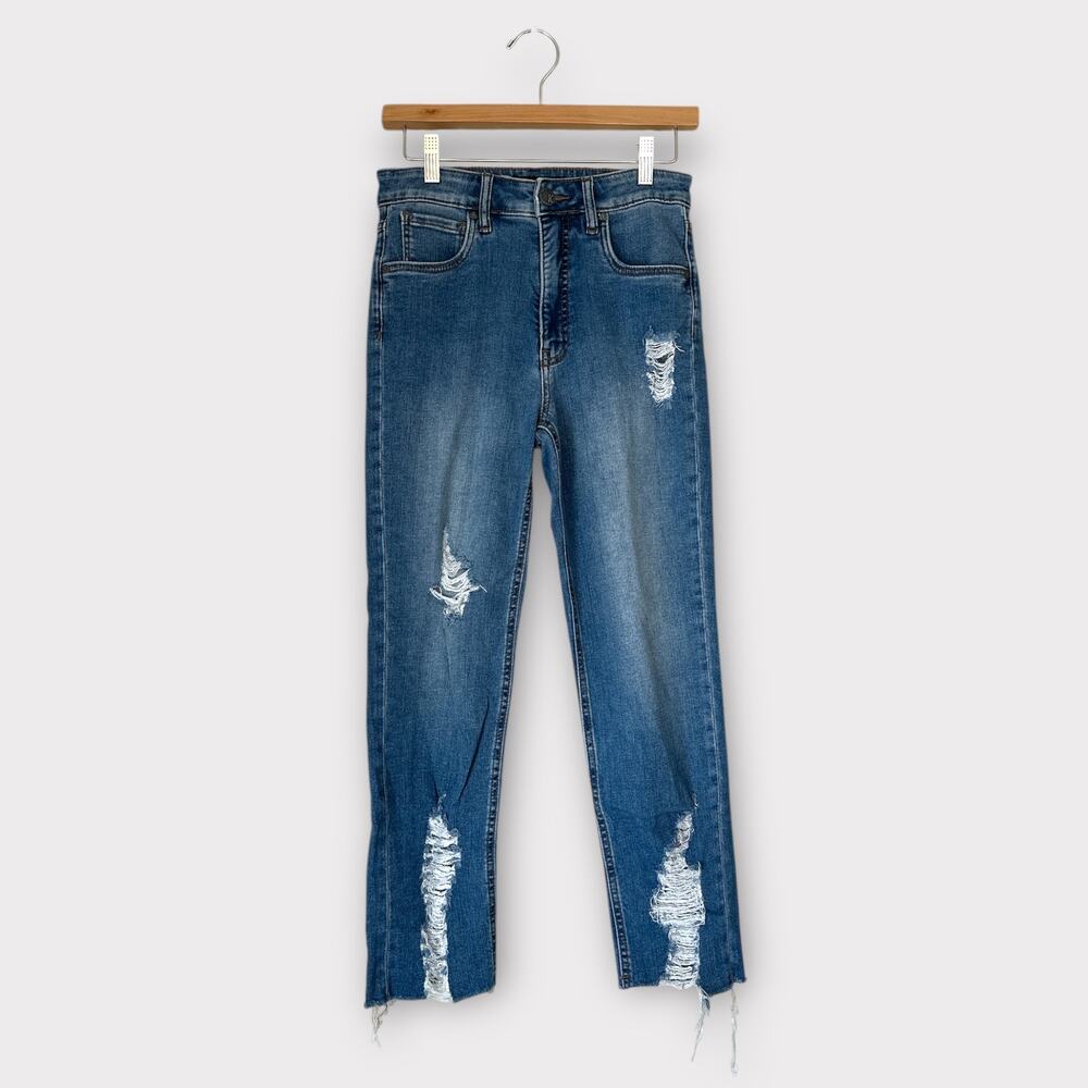 Kut From The Kloth High Rise Elizabeth Fab Ab Crop Straight Leg 00